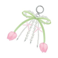 New Tulip Ribbon Keychain Pink