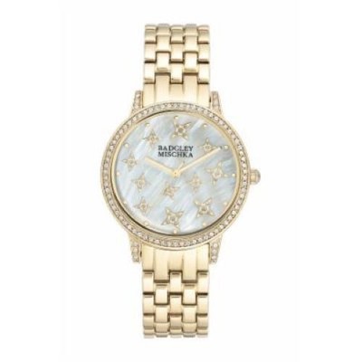 Badgley Mischka Swarovski Crystal 35mm Gold Tone Women display picture 2