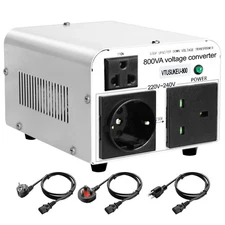 110V to 220V OR 220V to 110V Voltage Converter Step Up/Down Transformer 800W ...