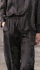 Zara ZW Collection beaded embroidery trousers Pants