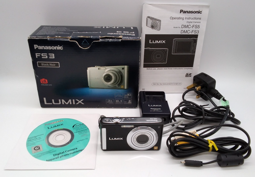 Panasonic Lumix FS3 Compact Digital Camera. Box & Accessories. Tested ...