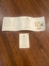 Original Steiff Club Tags Only Paper Knopf Im Ohr  