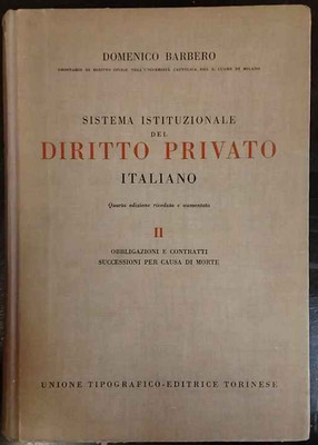 Sistema istituzionale del diritto privato. Vol. 2   Domenico Barbero   UTET   19