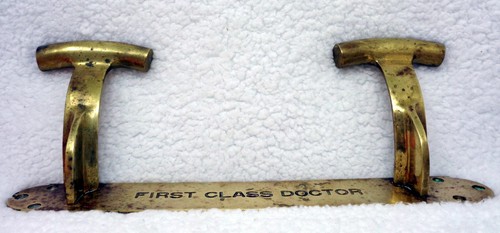 Solid Brass 'First Class Doctor" Wall Hooks - Picture 4 of 5