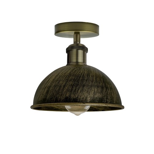 Vintage E27 Kuppel Deckenleuchte - Industrie LED Unterputz Design - Bild 17 von 35