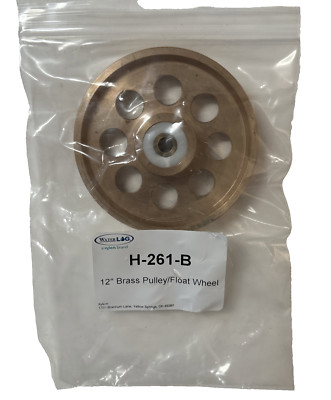 H-261-B Xylem WaterLOG YSI Digital Shaft Encoder 12'' Brass Pulley Float Wheel