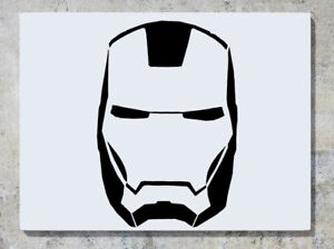 Iron Man Head Mask Marvel Avenger Super Hero Wall Decal Art Sticker Picture Ebay