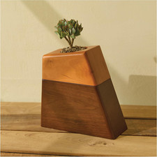 Handcrafted Wooden Urn with Ceramic Pot for Adult Ashes - Aspenstudio