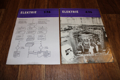 Elektrie 1976 GDR Fach Magazine Industry Elektronics Electronics Technology Magazine