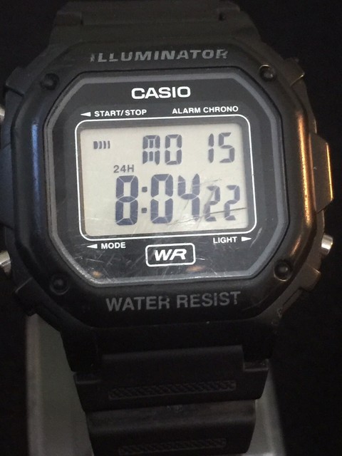 casio illuminator water resistant watch instructions