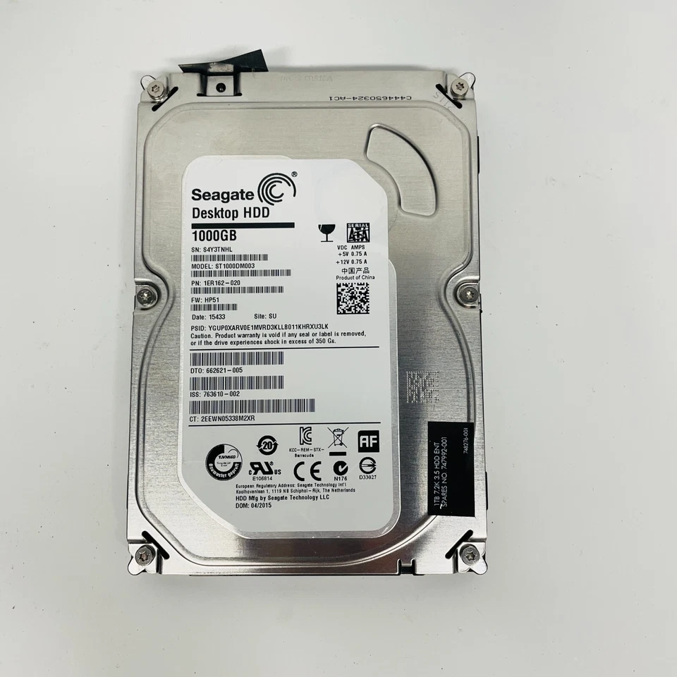 Seagate Barracuda 1TB ST1000DM003 3.5" SATA 6Gb/s 7200RPM 64MB Desktop HDD - Image 3 of 4
