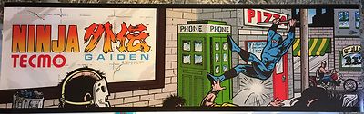 Ninja Gaiden Arcade Marquee 26''x8''