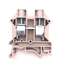 DIN Rail Terminal Blocks 12 Quantity DK10N Dinkle 6-20AWG Gauge 60A 600V UL