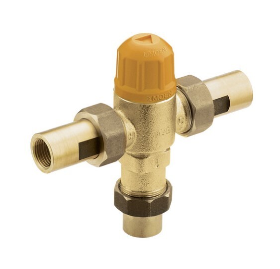 Moen 104465 Mixing Tee With 1/2 Inch FIP Or 3/8 Inch Compression