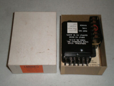 New ISSC Solid State Timer 1012-1-F-4-B  .06-5 Sec. NIB