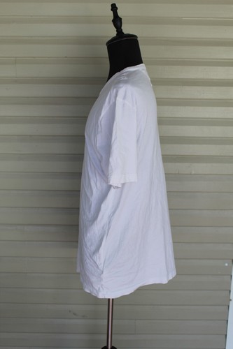 SIZE XL TOMMY HILFIGER WHITE SIGNATURE SHORT SLEEVE TSHIRT *MARKED - Picture 2 of 7