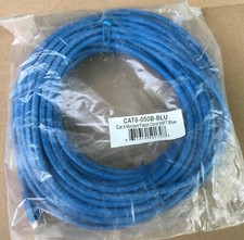 50FT Cat6 Blue Patch Cord Cable NAS Network Ethernet Router LAN Switch HARD DRIV