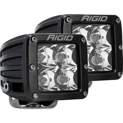 RIGID Industries D-Series PRO Hybrid-Spot LED - Pair - Black MFG# 202213