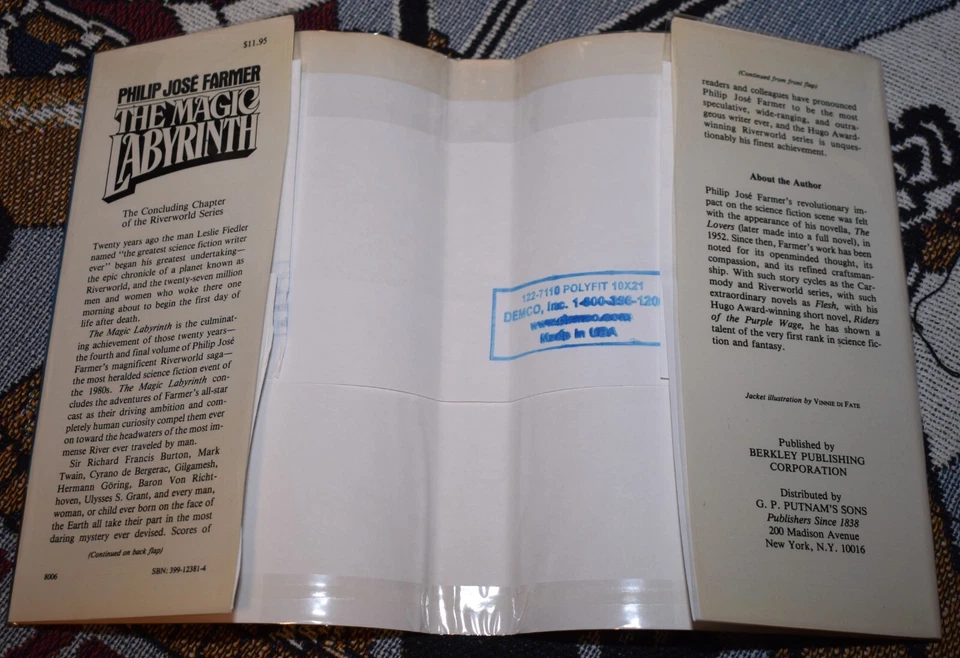 THE MAGIC LABYRINTH by Philip Jose Farmer 1980 1st Edition HB/DJ SIGNED - Image 4 of 4
