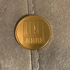 Enron Energy Mardi Gras Doubloon Thibodaux Krewe Shaka Aluminum