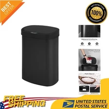 13 Gallon Touch-Free Kitchen Trash Can with Odor Control and Quiet Close