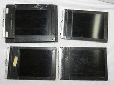 4 Vintage 4" X 5" Film Holders - 2 Type 5 - 1 Model B-3 - 1 Odd one