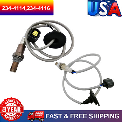 Up+Downstream 2pcs Mitsubishi 2.0L L4 Turbocharged 2008 2009 2010 2011 2012-2015