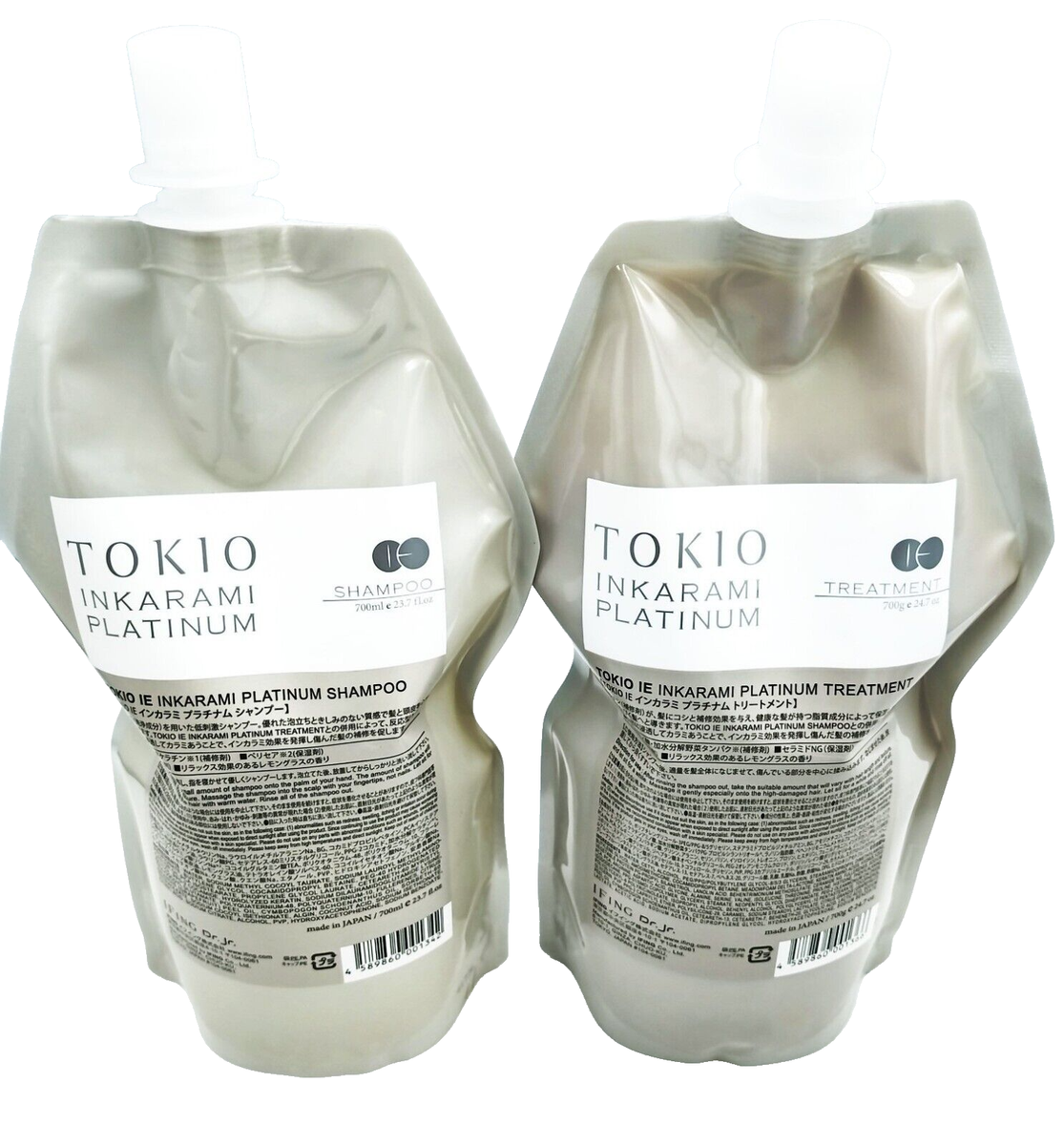 TOKIO IE Inkarami Platinum Shampoo 700mL & Treatment 700g