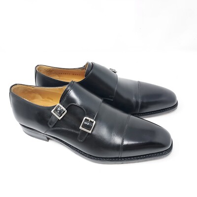 William & Sons/Berwick 1707 Doppelmonk Schwarz Rendenbach-Sohle (EU 40 UK 6,5)