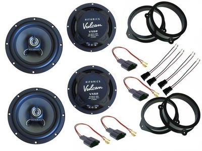 Hifonics Lautsprecher für Audi A4 B7 8E facelift Bj 04 08 Tür vorne hinten 360 W
