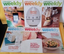 Lot of 6 Weight Watchers Weeklies Weekly 2013 Points Plus - Brand New Lot B