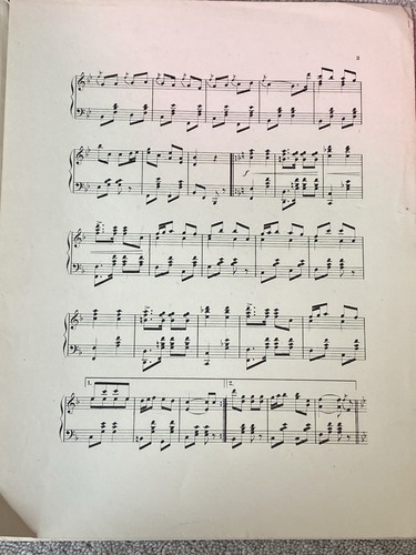 1887 THE DUCHESS (Original Dance) Sheet Music Fancher STRAUSSURG DANCING ACADEMY - Picture 3 of 5
