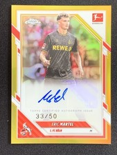 Eric Martel 2025-26 Topps Chrome Bundesliga Gold Refractor Auto /50 #BA-EM