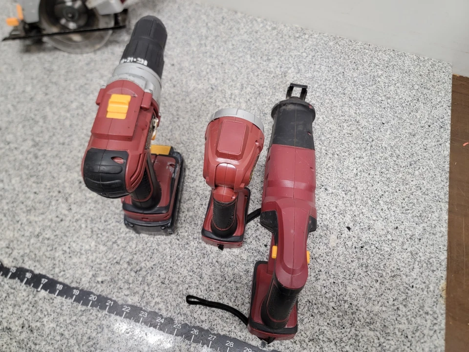 Chicago Electric 4-Tool Cordless Power Tool Combo Set NiCd - Image 3 of 4