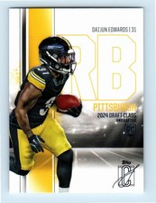 #172 2024 Topps Signature Class Base = Daijun Edwards RC Steelers