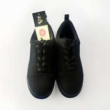 art class Unisex Kids Black Sneakers Lace Up Synthetic Upper Rubber Sole Size 4