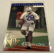 MARSHALL FAULK 1994 UPPER DECK #7 ROOKIE CARD ELECTRIC SILVER PARALLEL RARE SP. rookie card picture