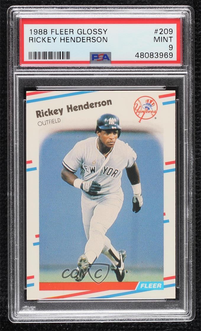 1988 Fleer FLEER GLOSSY #209 Rickey Henderson front