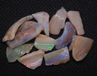 Australia Natural COOBER PEDY FOSSIL SHELL SKIN OPAL Specimen Rough Lot 24.75cts
