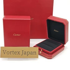 Cartier Genuine Pair Ring Jewelry case empty Red box W/Shop bag ribbon