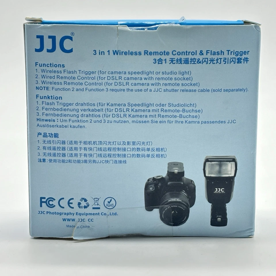 JJC JF-U2 Wireless Remote Control & Flash Trigger Kit HVL-F43M 470EX SB700 SB500 - Image 2 of 4