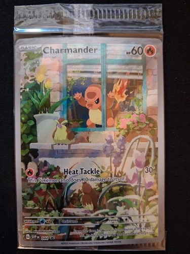 MINT ☆ SEALED ☆ Charmander 044 ☆ Window Charmander. Scarlet & Violet. Centering!