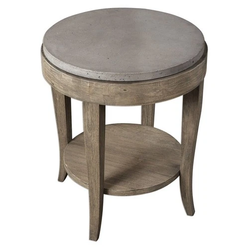 Deka - 28.5 inch Round Accent Table Accent Furniture Uttermost 25909 - Picture 11 of 12