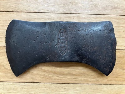 BBB (BINGHAM'S BEST BRAND)  HAND MADE DOUBLE BIT AXE HEAD - VINTAGE USA LOGGING