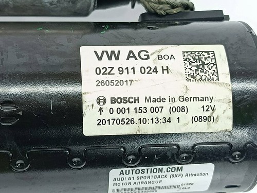 02Z911024H 355996 halter anlasser AUDI A1 SPORTBACK 8XF ATTRACTION 2014