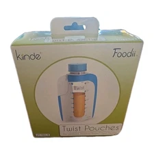 Kiinde Twist Pouch 20 Count Cap Breast Milk Baby Food Storage Bag 6oz 
