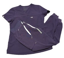 FIGS Purple Shadow Scrubs Set - Zamora Jogger S/P Catarina Top XS