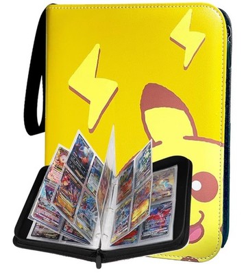 pokemon card binder ebay Amazon.com: Trading Card Binder 4 Pocket,400 Pockets Card Binder for Pokemon  Cards with Zipper,50 Sleeves Card Holder Compatible with Standard Card,Sport  Card,Game Card-Gift for Boy and Girl (4-Pockets, Red) : Toys & main image 1