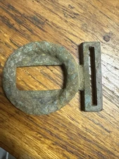 Civil War Confederate Buckle Wreath State Style Money Back Guarantee Authentic