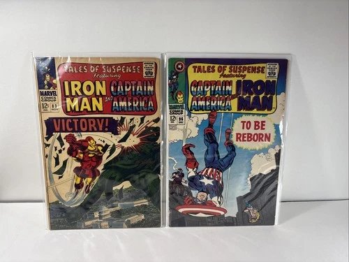Marvel Comics Tales Of Suspense Iron Man 1966 Comic Book Lot Of 2 Vintage